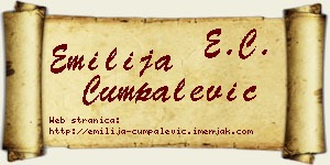 Emilija Cumpalević vizit kartica